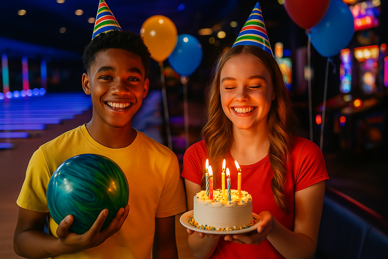 bowling birthday party in norfolk
