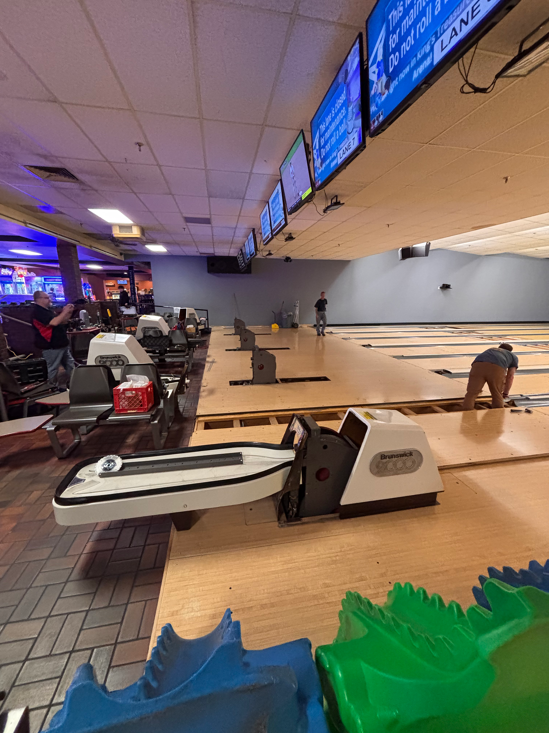 brand new bowling lanes