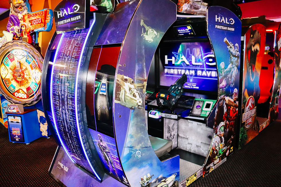 Halo Fireteam Raven multiplayer arcade game setup at King’s Entertainment