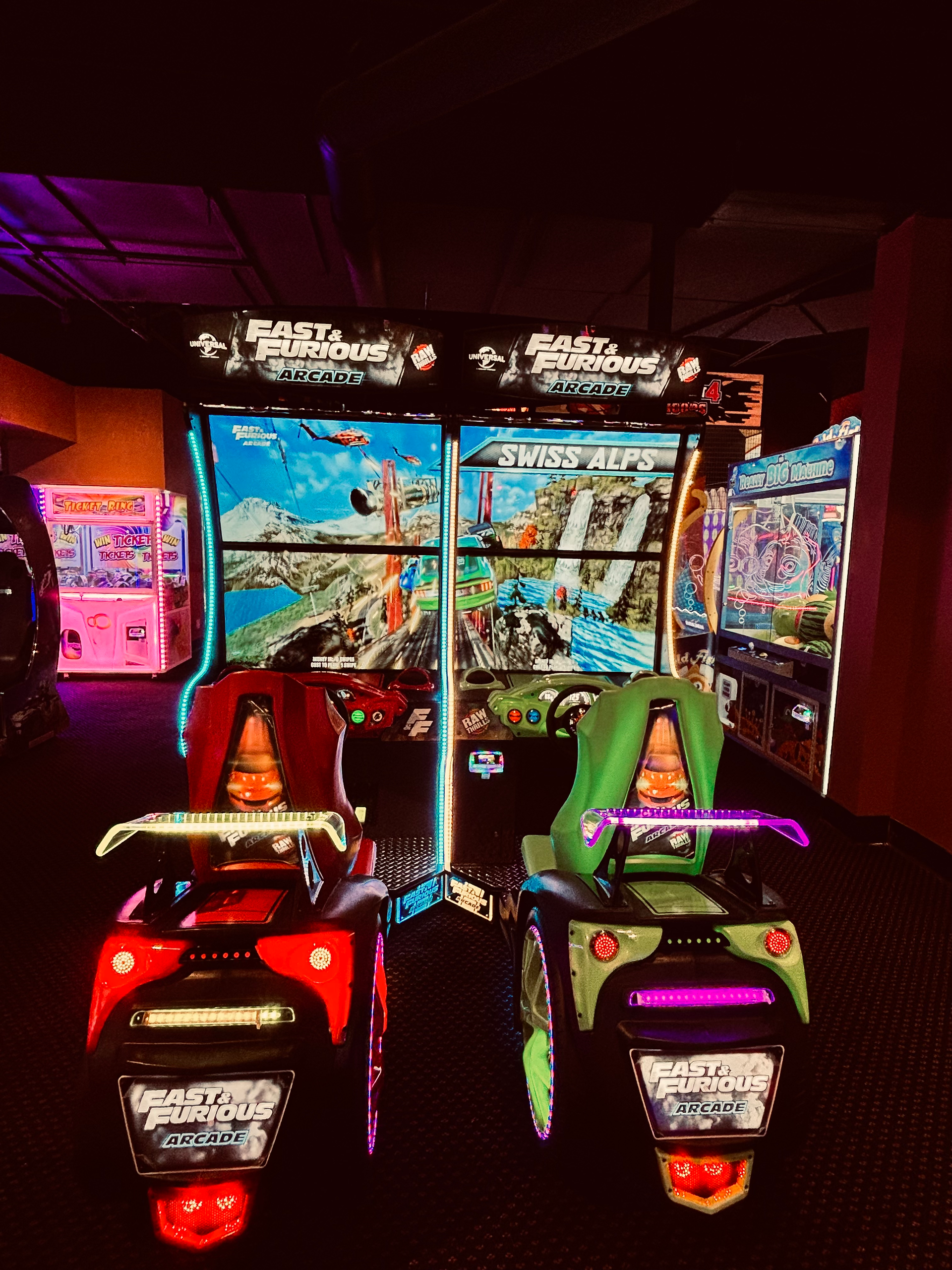 racing arcade games at king's entertainment