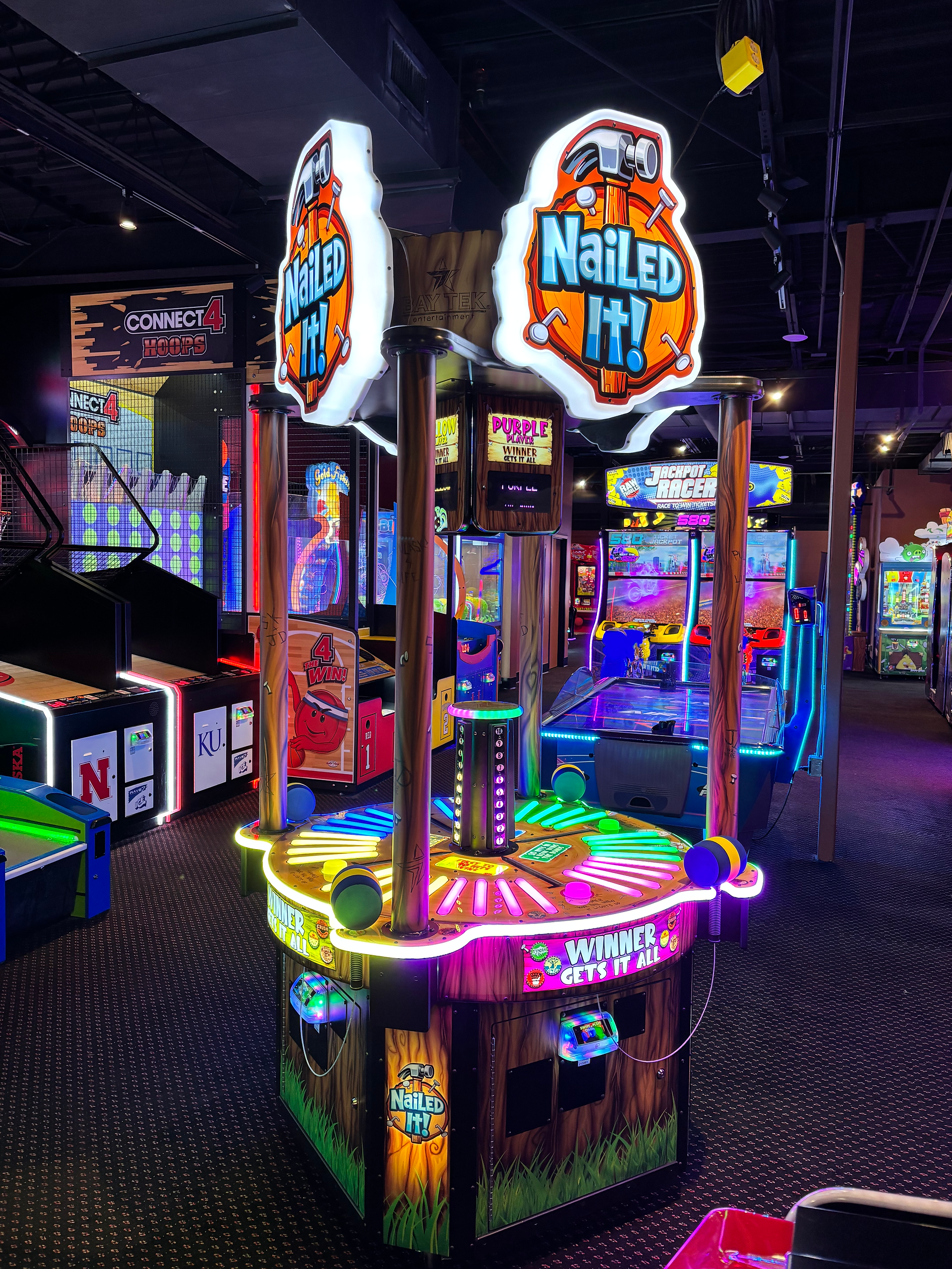 arcade and redemption games at king's entertainment