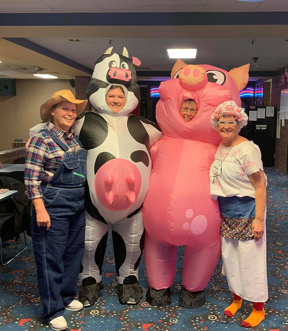 costume bowling night fun at king's bowling league